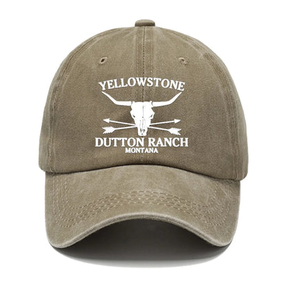 Retro Western Cowboy Hat - YELLOWSTONE DUTTON Ranch Baseball Cap For Both Men Women