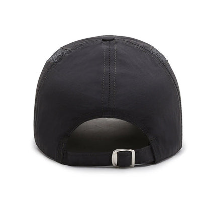 New Spring Summer Men Baseball Caps Male Breathable Mesh Black Sport