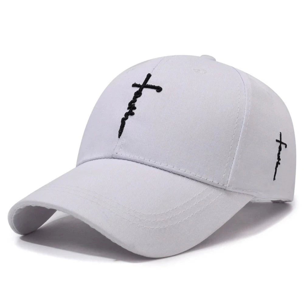 Embroidery English Cross Casual Baseball Cap Men's Women's