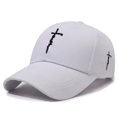 Embroidery English Cross Casual Baseball Cap Men's Women's