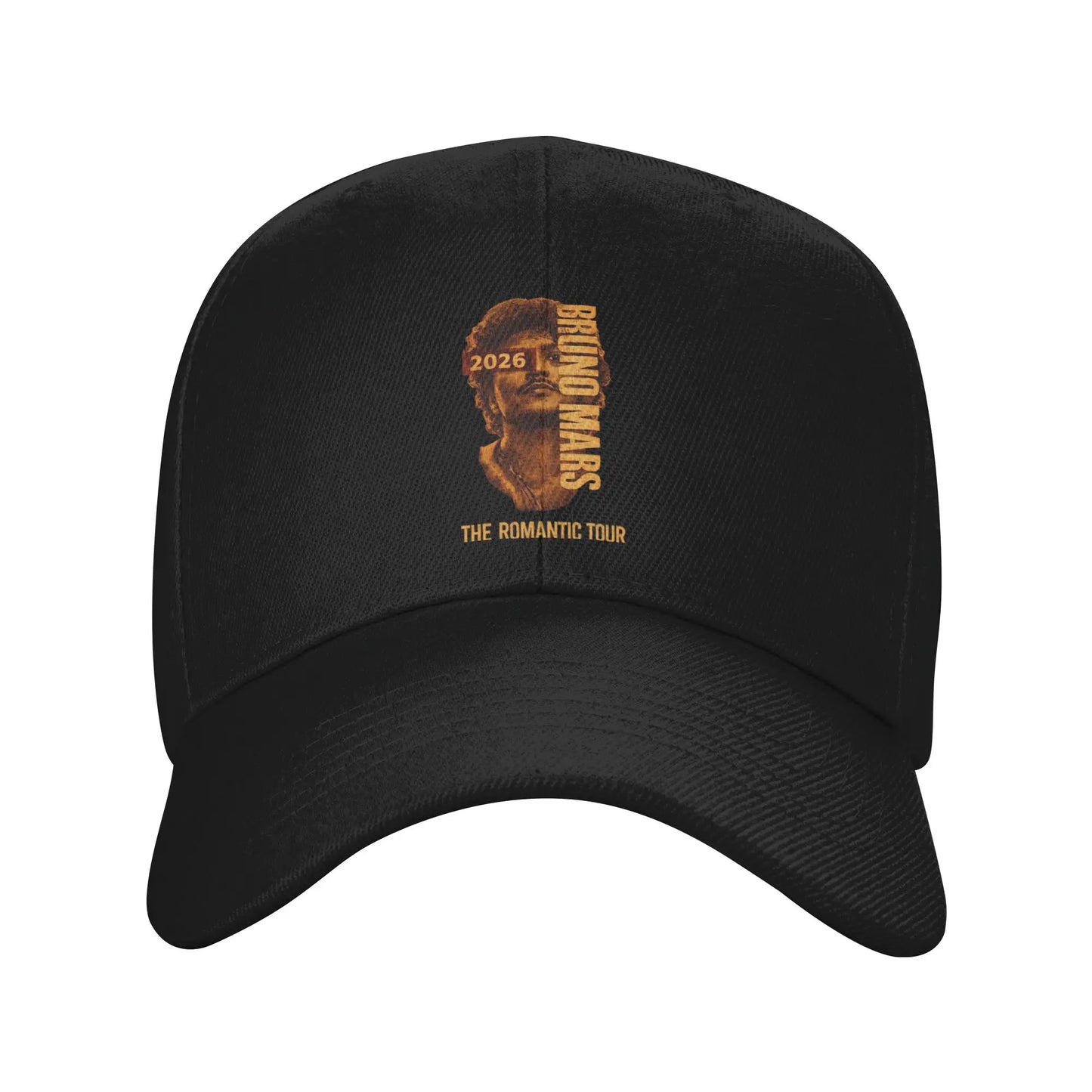 Singer Bruno Mars Portrait Graphics Baseball Caps