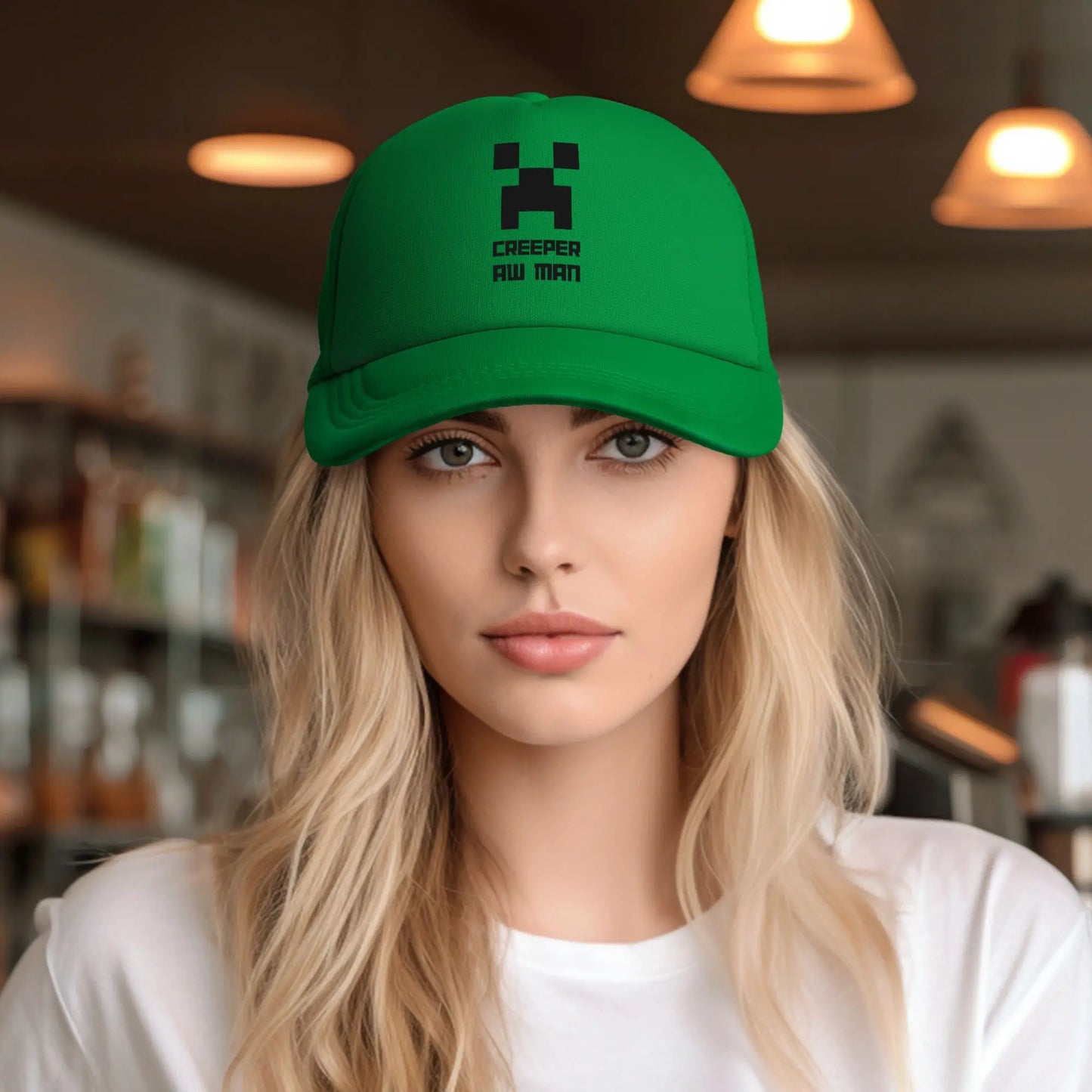 Adult Creepers Aw Man Trucker Cap Mesh Baseball Cap