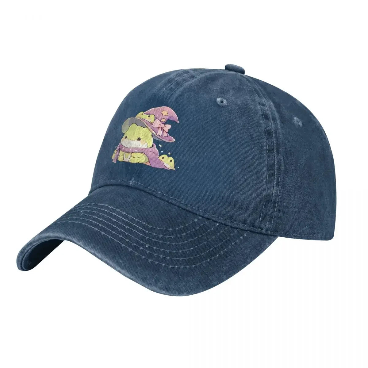 Cute Kawaii Froggy Frog Wizard Fashion Baseball Cap