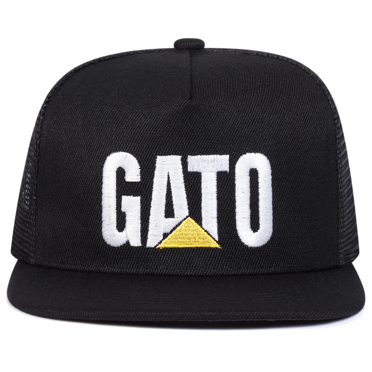 Unisex GATO Letter Embroidery Hip-hop Net Hats Spring Summer Adjustable Baseball Caps Sunscreen Hat