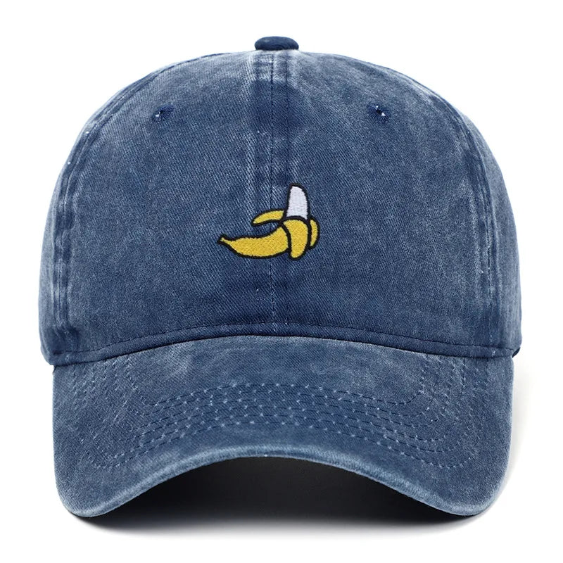 Banana Embroidered Baseball Hats For Men Women