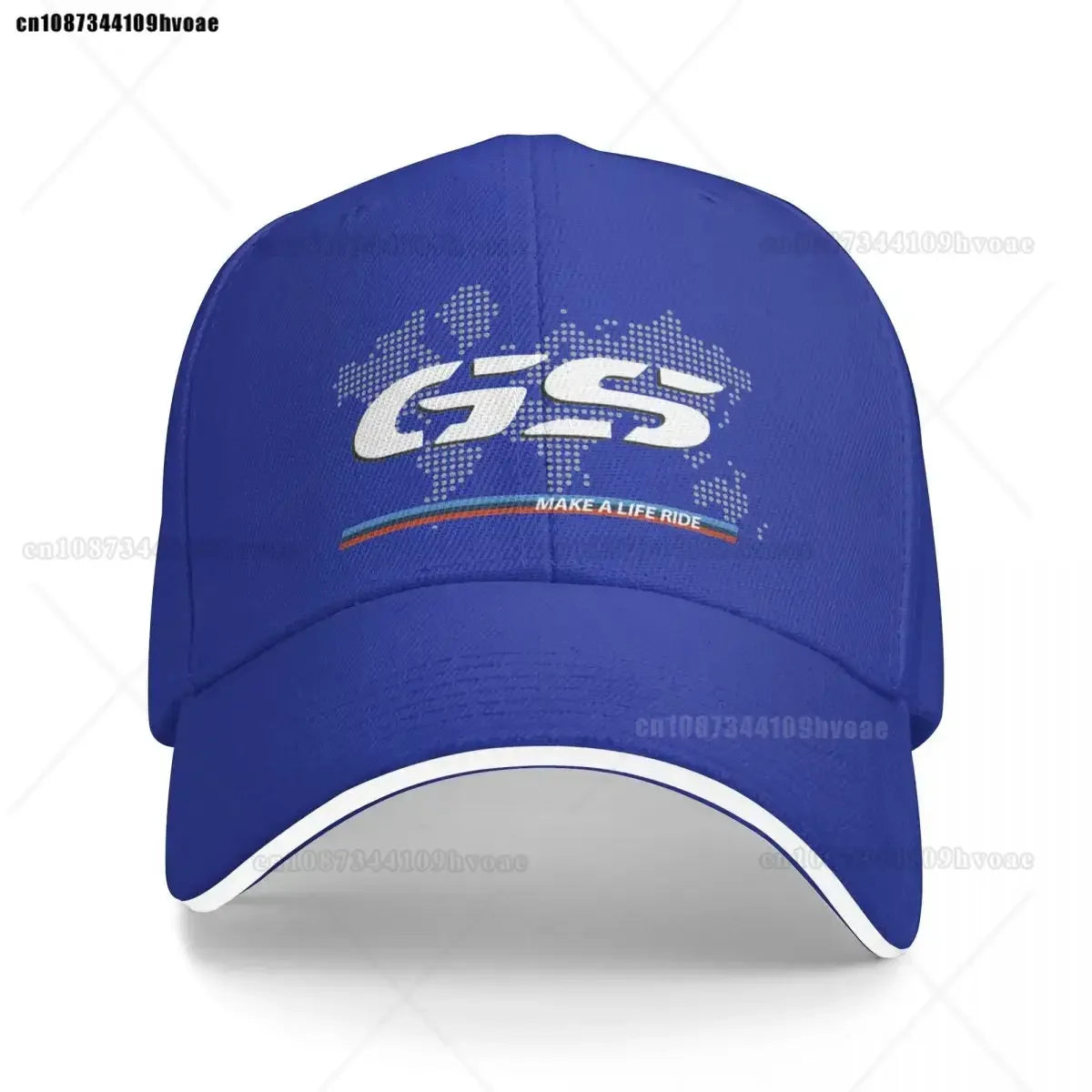 Motorcycle GS World Map Racing Baseball Cap