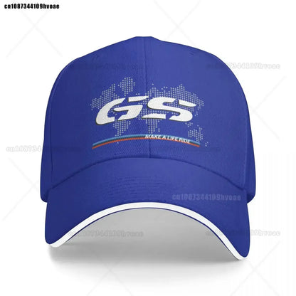 Motorcycle GS World Map Racing Baseball Cap