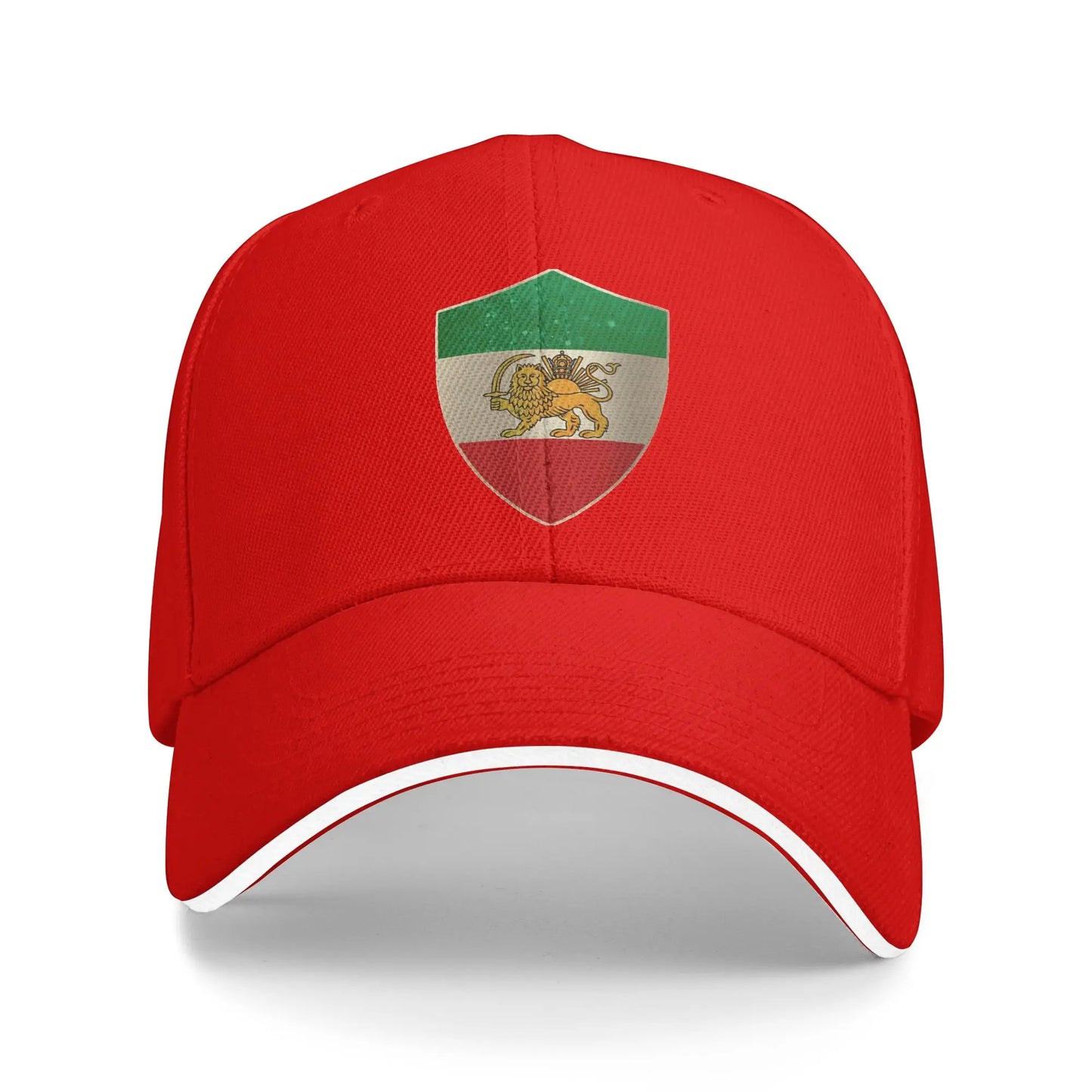 Persia Flag Shield Iran Hunting Camping Baseball Caps