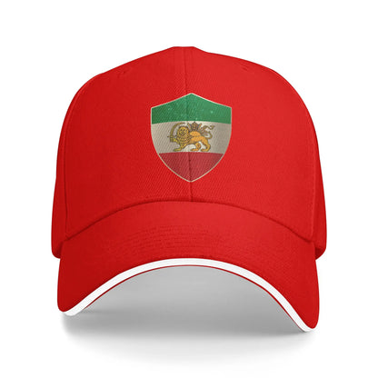 Persia Flag Shield Iran Hunting Camping Baseball Caps