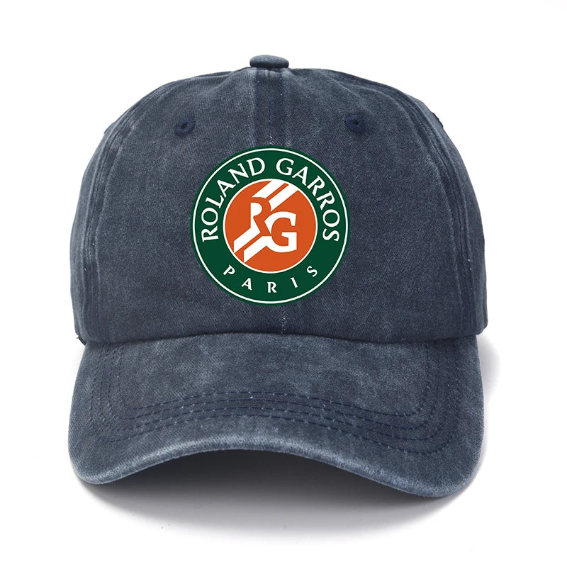 PARIS 100% Cotton Baseball Caps Vintage Distressed Cotton Snapback Hat