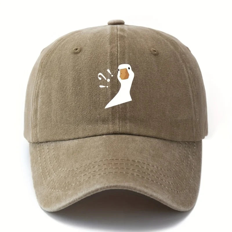 Cute Duck Pattern Printed Baseball Hat