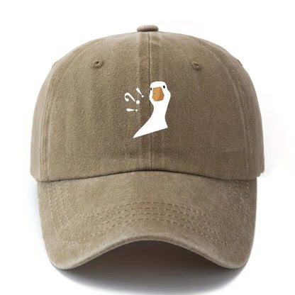 Cute Duck Pattern Printed Baseball Hat
