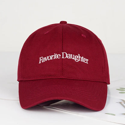Fun “Favorite Daughter” Embroidered Soft-Peak Baseball Cap