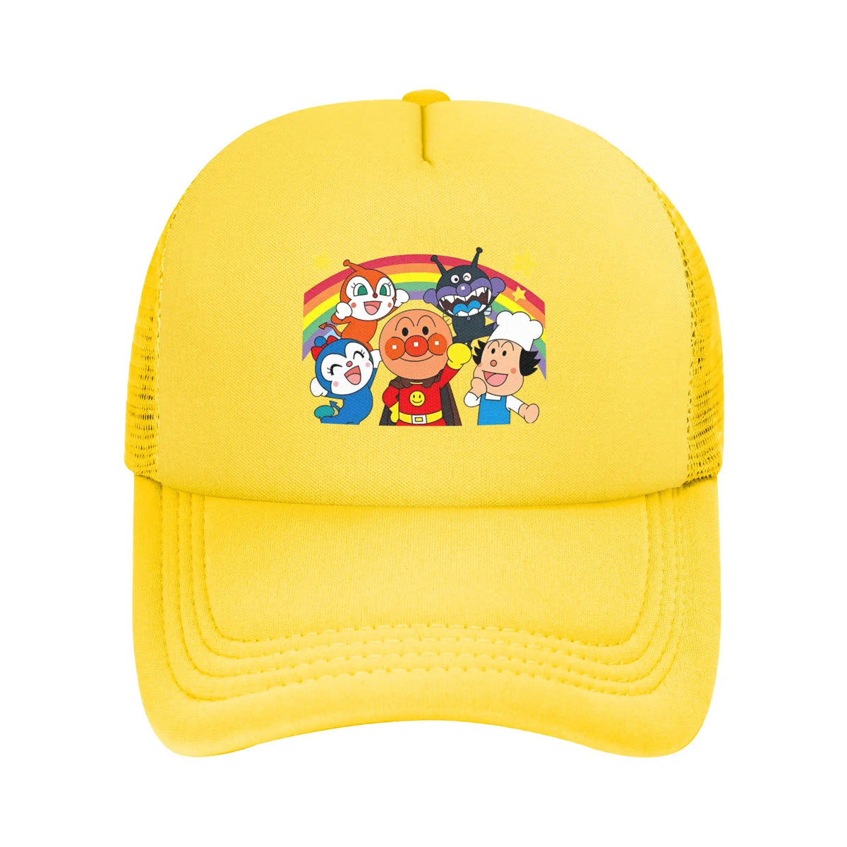 Adult A-Anpanmans Anime Trucker Hats Mesh Baseball Caps
