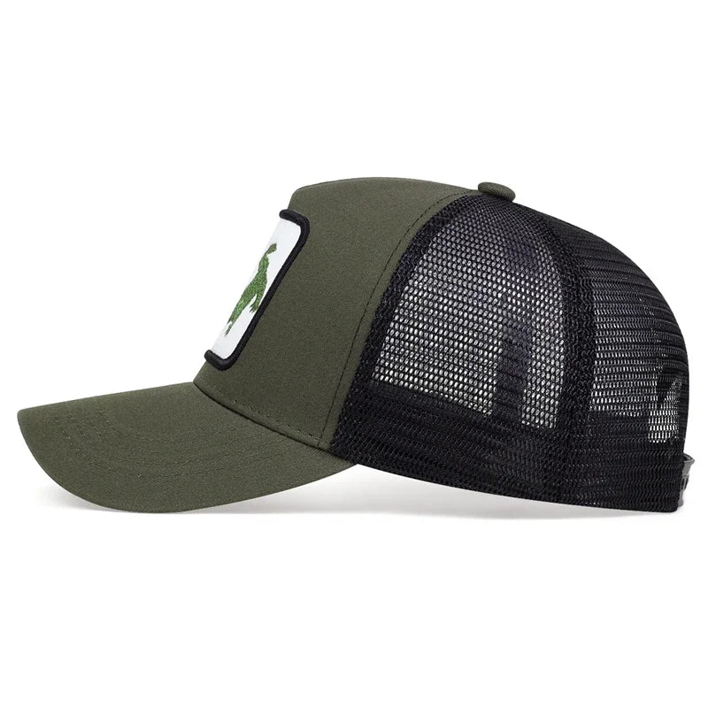 Unisex Crocodile Embroidery Baseball Net Caps