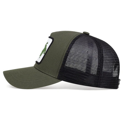 Unisex Crocodile Embroidery Baseball Net Caps