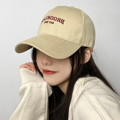 Soft Cotton Letters Baseball Cap For Women Men
