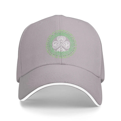 Irish Blessing Celtic Knot 4 Leaf Clover Luck Patricks Day Baseball Cap