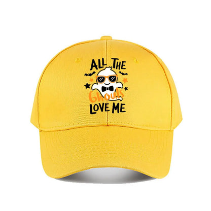 Halloween Ghouls Ghost Baseball Cap