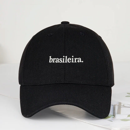 "brasileira" Embroidered Multi-color Baseball Cap