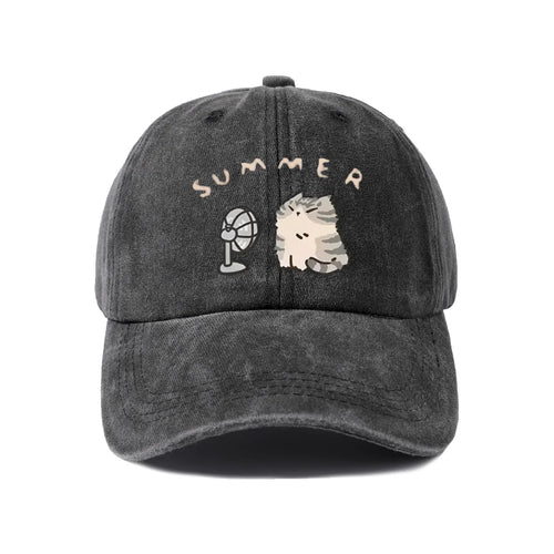 Whimsical Creature Illustration Baseball Cap