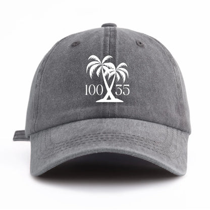 10035 Print Washed Baseball Cap For Adults