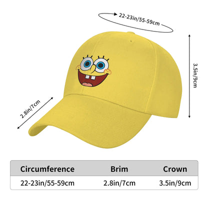 Spongebobs Large Smiling Face Sun Baseball Cap