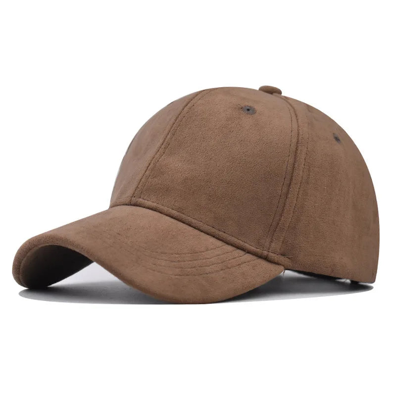 Vintage Faux Suede Baseball Cap
