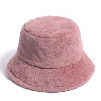 Winter Bucket Hat Women's Fashion Leopard Panama Warm Hat For Women