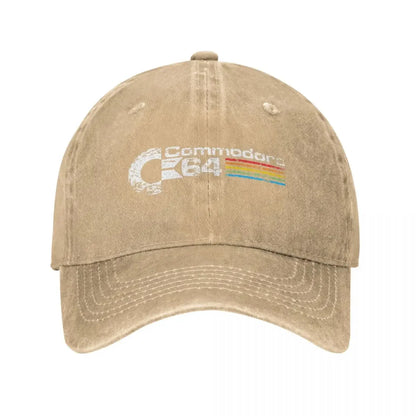 Hip Hop Denim Retro Commodore 64 Baseball Cap Homme Spring Autumn