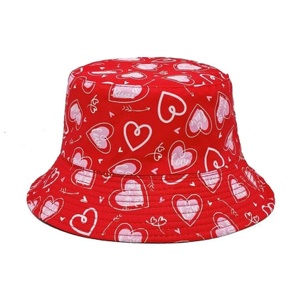 Reversible Sport Outdoor Sunscreen Caps Animal Letter Print Panama Bucket Hat