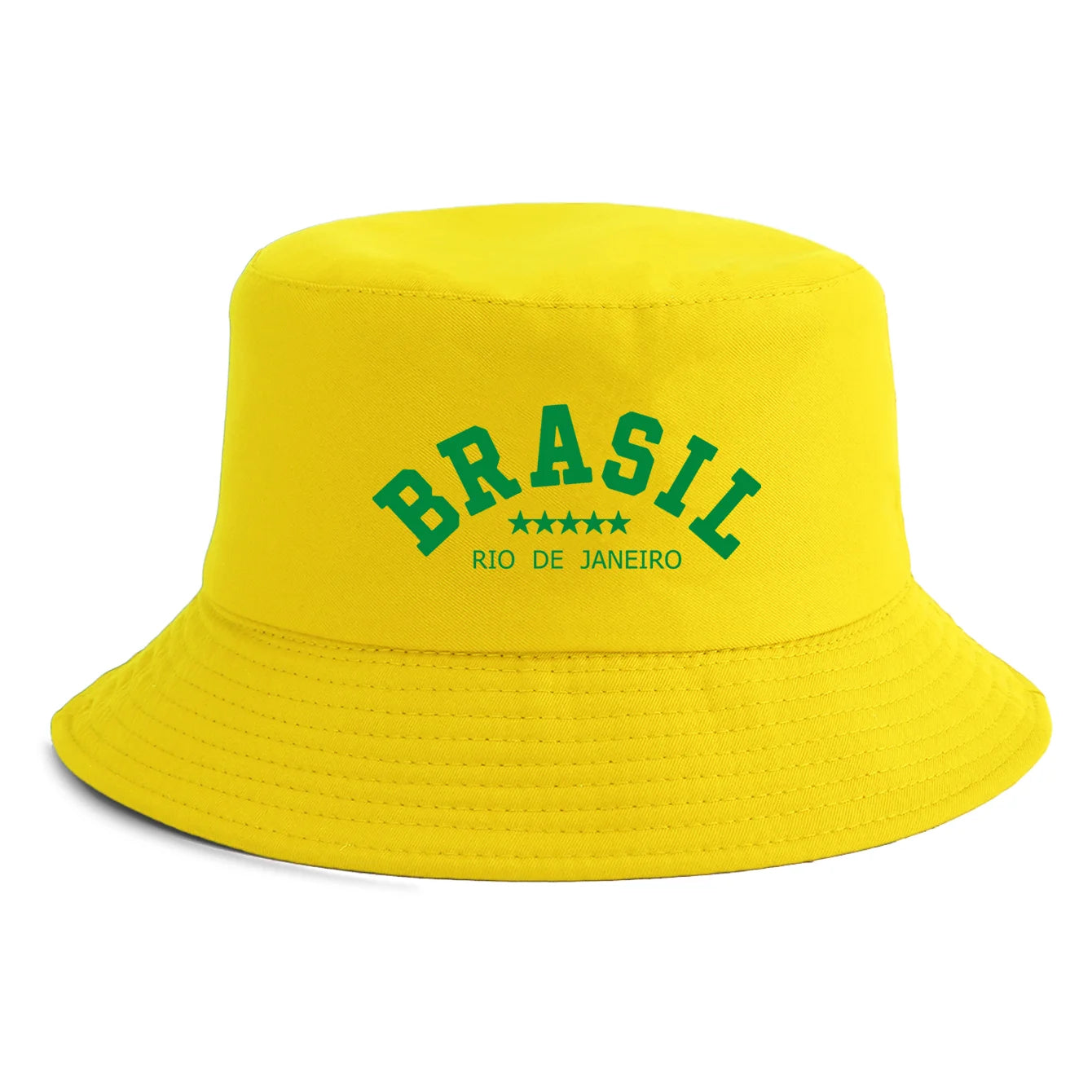 Unisex Brasil Rio de Janeiro Print Bucket Hat