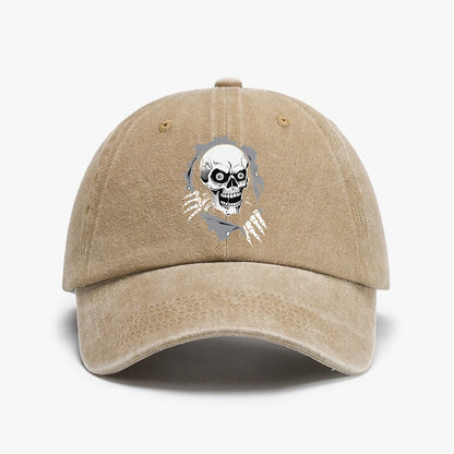 Comic Skull Animation Casual Baseball Cap