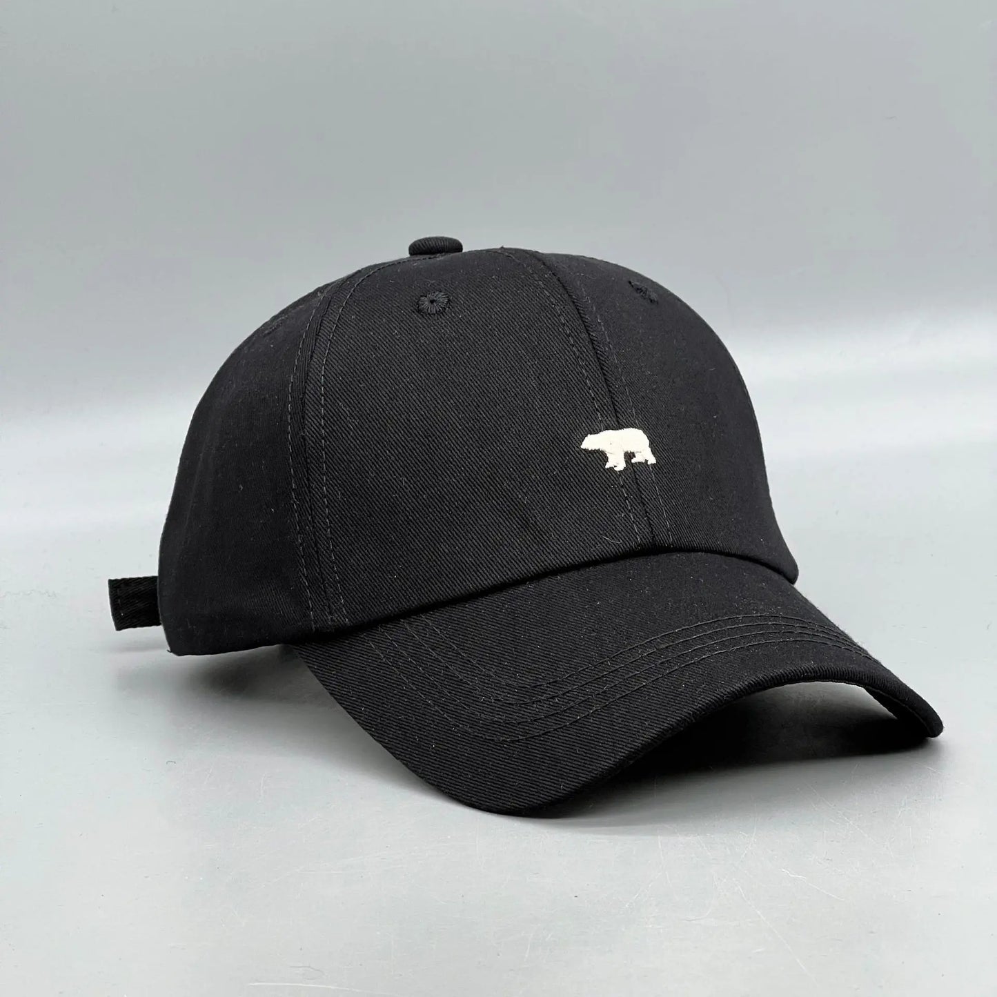 Polar Bear Embroidery Sun Hat Cotton Baseball Cap