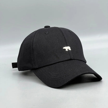 Polar Bear Embroidery Sun Hat Cotton Baseball Cap