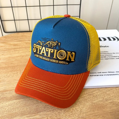 American Retro Baseball Cap Mesh Breathable UPF50+