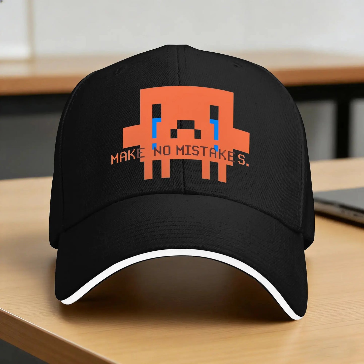 Make No Mistakes Crying Ananx1 Pixel Dev Claude Baseball Cap