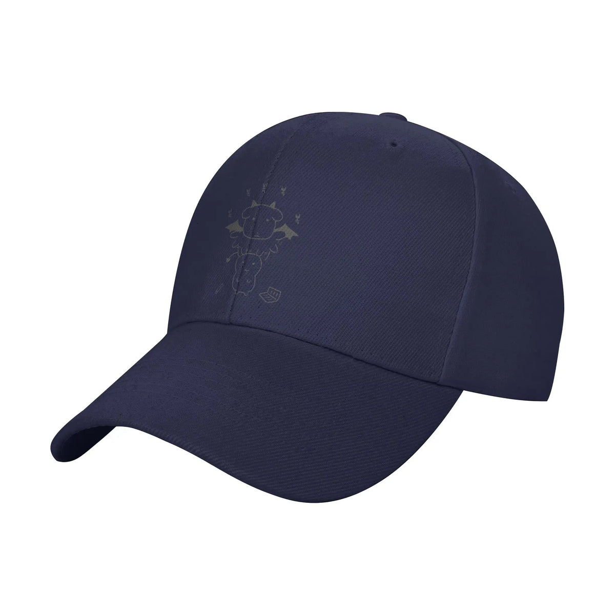 Summer Black Background Ghost Dog Dark Style Baseball Cap