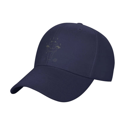 Summer Black Background Ghost Dog Dark Style Baseball Cap