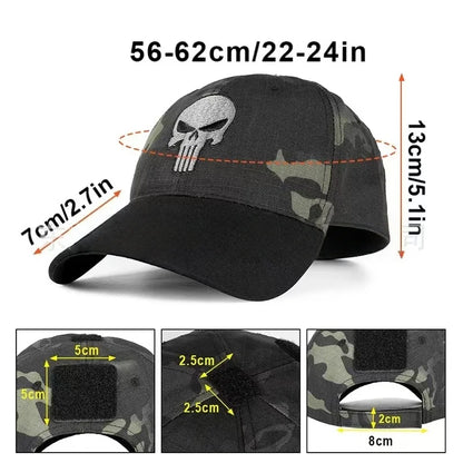 Skull Tactical Military Airsoft Cap Baseball Caps