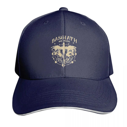 Vintage Basgiath War College Fourth Wing Cap Fashion Casual Baseball Caps