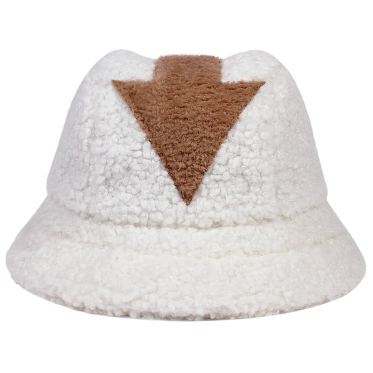 Unisex Arrow Style Personality Lambhair Bucket Hats Warm Fishermen Caps
