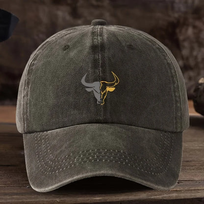 Fashionable Bull Head Printed Baseball Hat Multi Functional Outdoor Leisure Sunshade Duck
