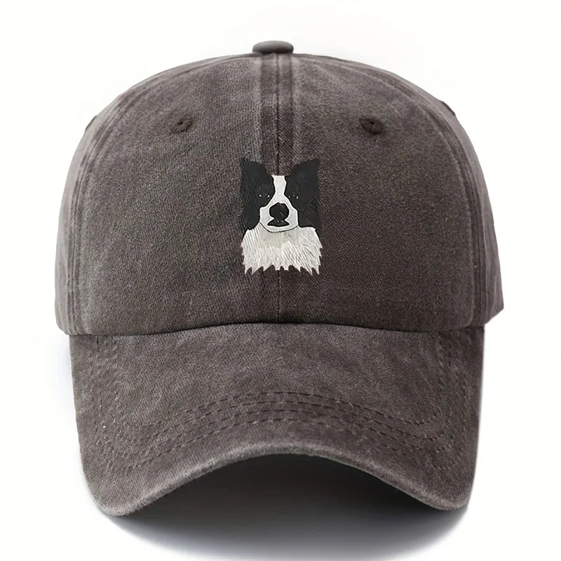Printed Cute Border Collie Dog Baseball Cap