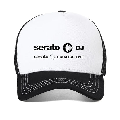 New Serato Dj Music Research Logo Men's Mesh Baseball Cap