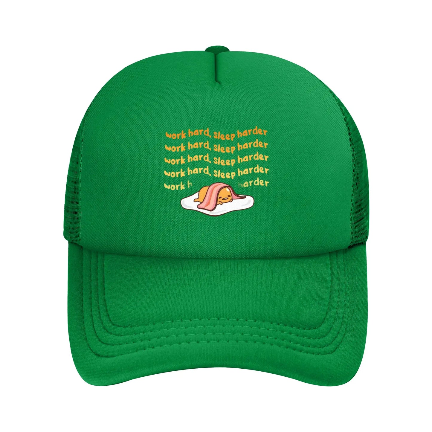 Gudetama Work Hard Sleep Harder Baseball Hats