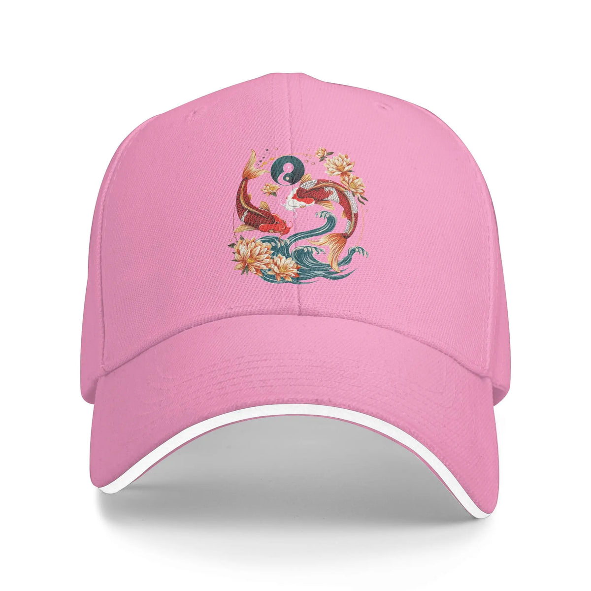 Japanese Koi Fish Sakura Baseball Cap