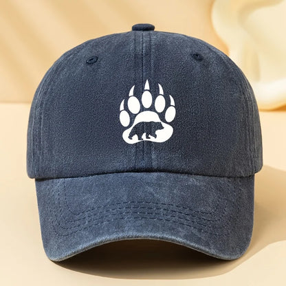 Cartoon Bear Paw Printed Baseball Cap