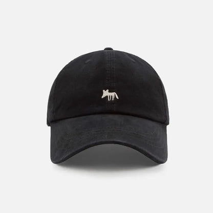 Retro Embroidered Embroidery Baseball Cap Animals Peaked Cap Canvas Baseball Hat