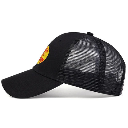 Unisex Letter Fish Embroidery Hip-Hop Hat Four Seasons Baseball Caps